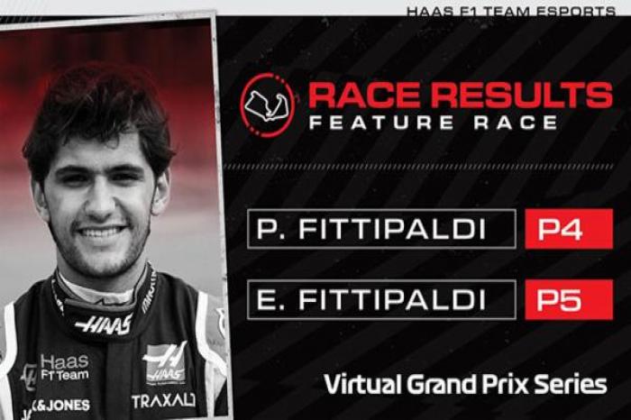 LOS FITTIPALDI CERCA DEL PODIO EN F1 VIRTUAL