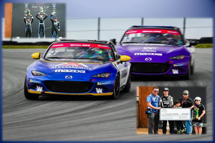HELIO MEZA SUBE AL  PODIO EN MAZDA CUP